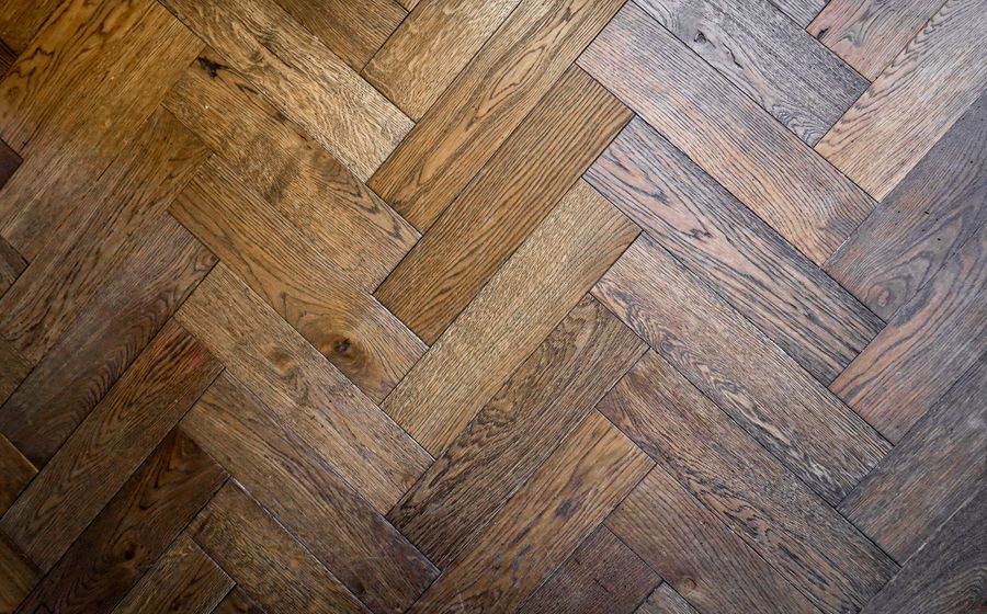 Luxury wood plank flooring